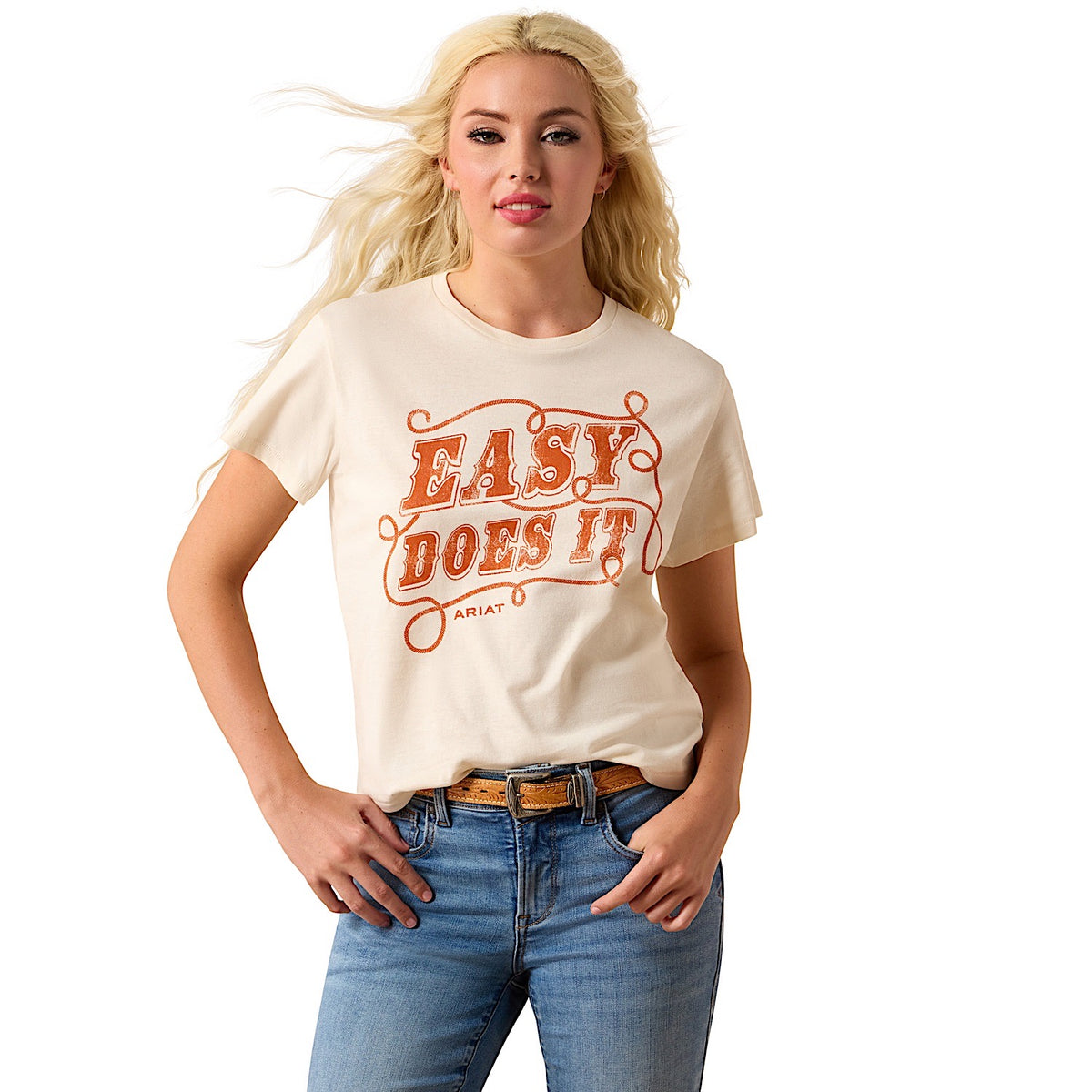 Ariat Women's Easy Does It T-Shirt - Natural