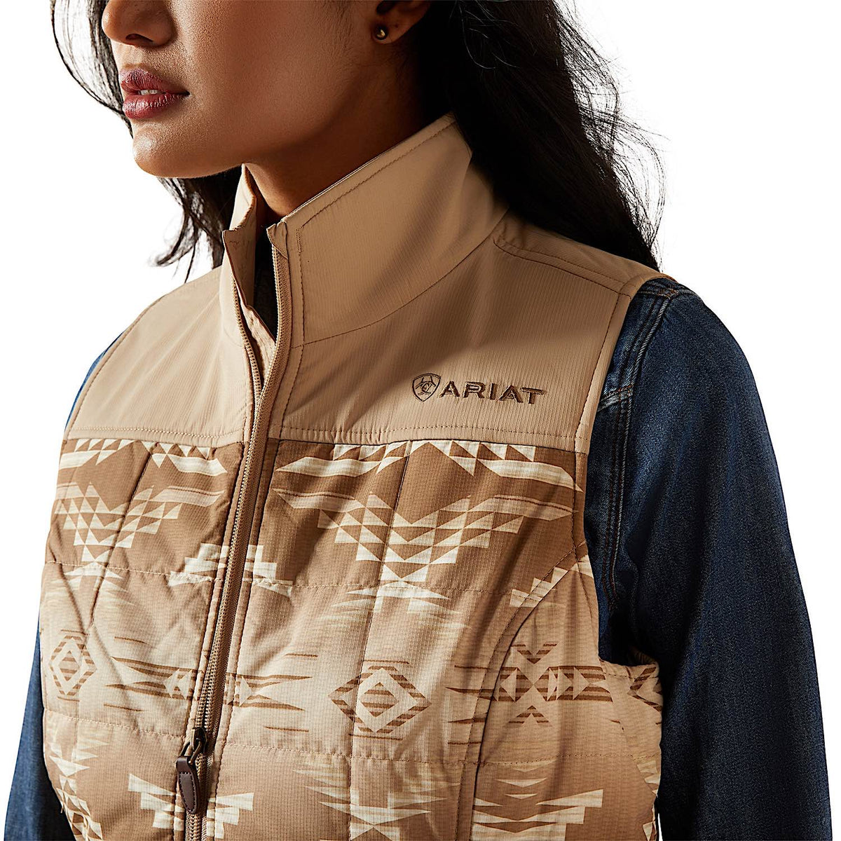 Ariat Women's Crius Insulated Vest - Savannah with Dune Print