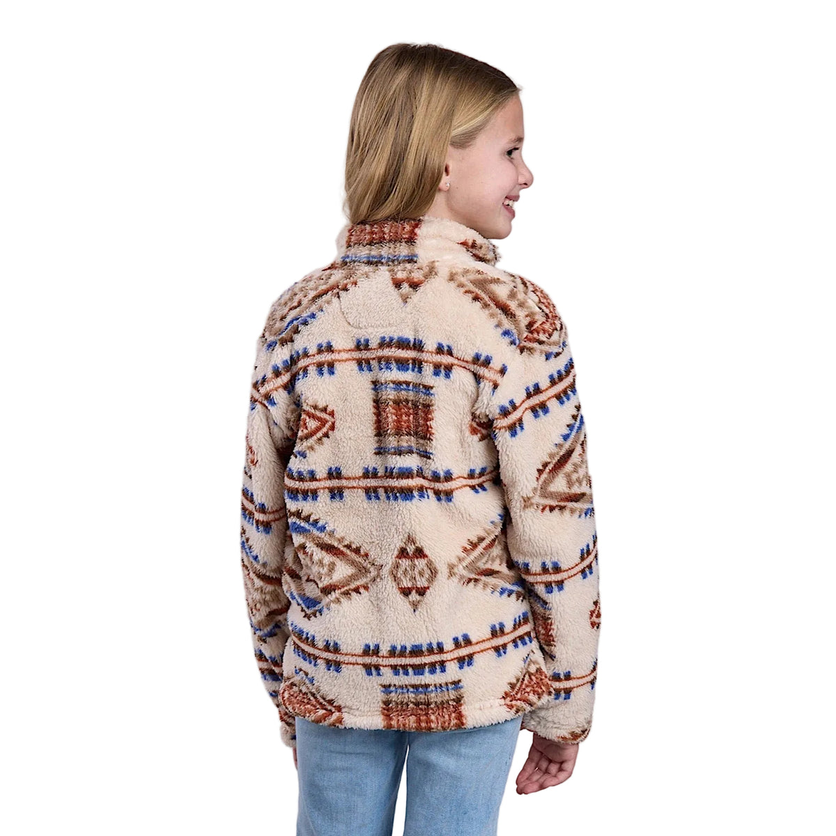 Roper Girl’s Fleece Pullover - Brown