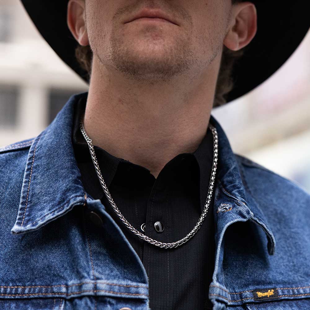 Montana Silversmiths Gamechanger Wheat Chain Necklace