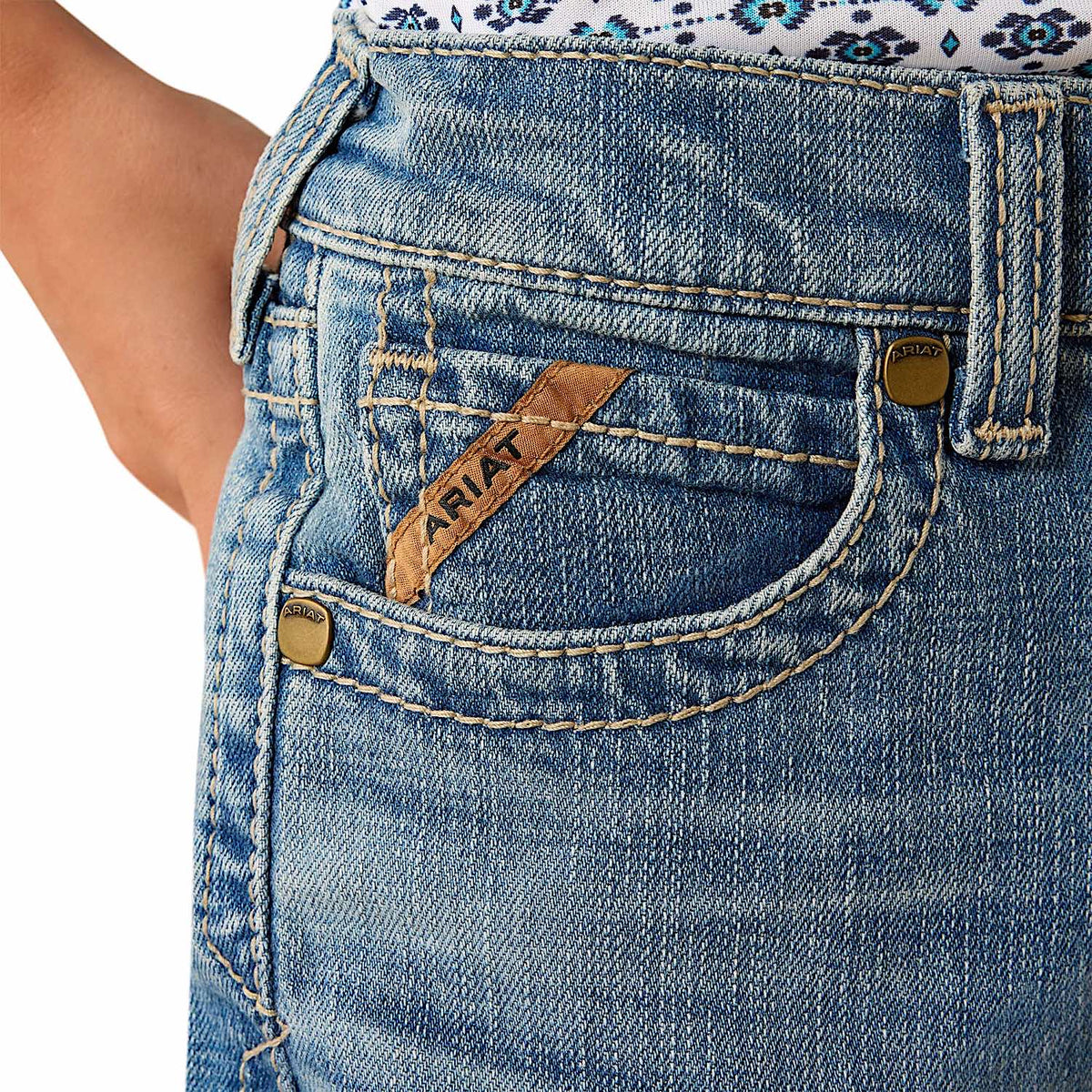 Ariat Boy's B5 Darian Slim Straight Leg Jeans - Leonard