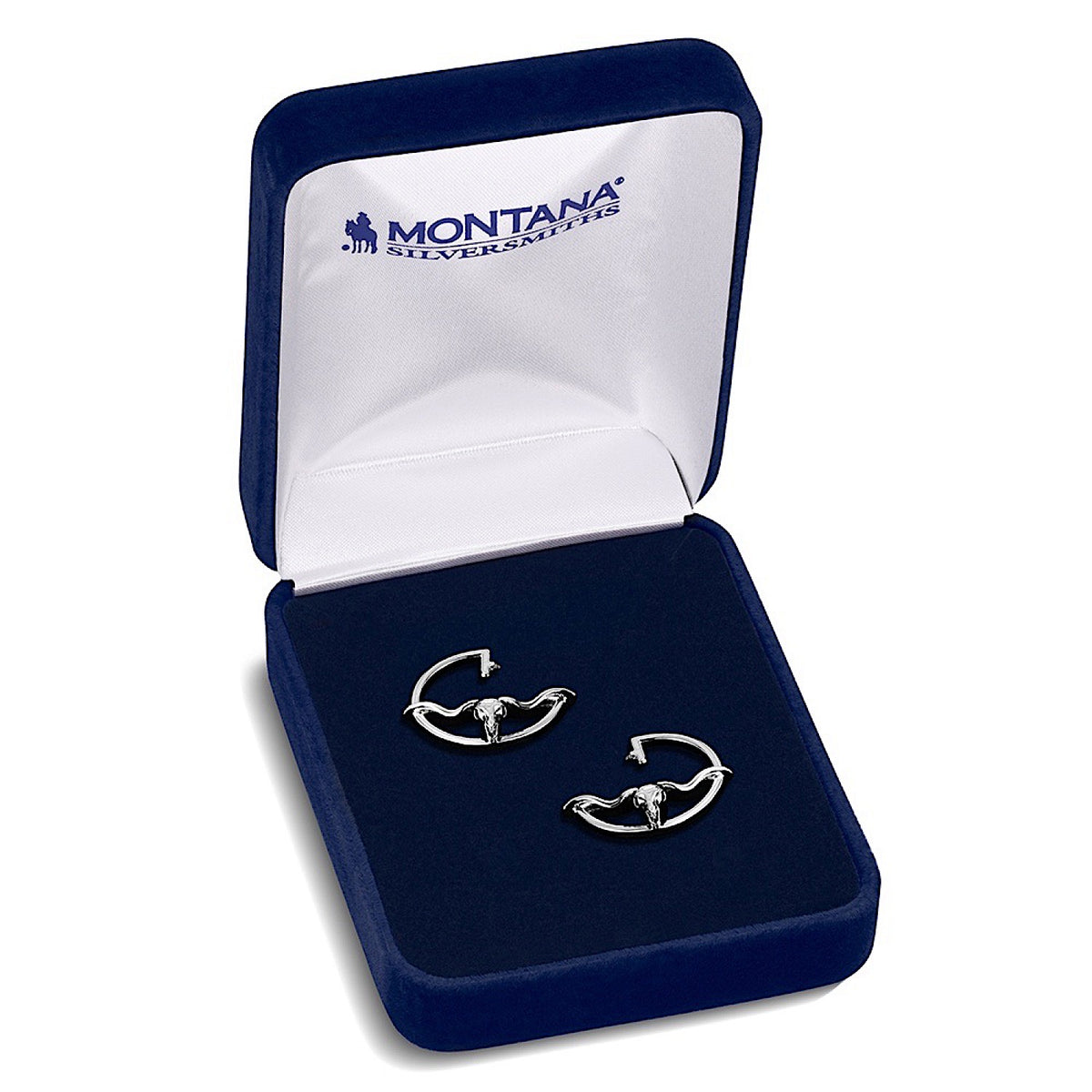 Montana Silversmiths Silhouette Longhorn Earrings