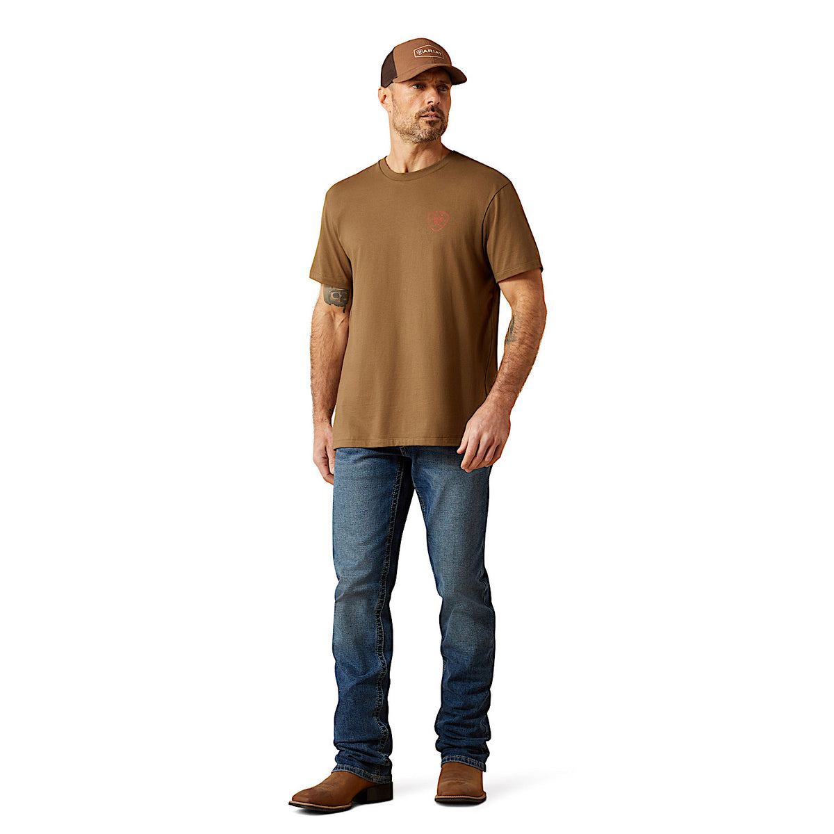 Ariat Men's Stone Arrowhead T-Shirt - Teak