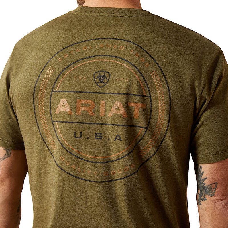 Ariat Men’s Ropers Seal T-Shirt - Military Heather