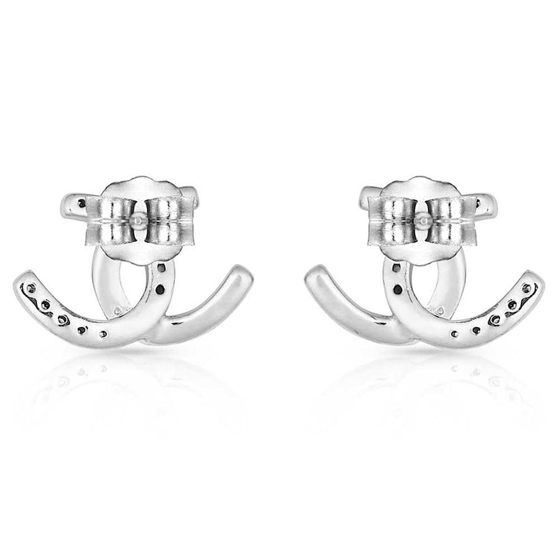 Montana Silversmiths Horseshoe Happiness Post Earrings