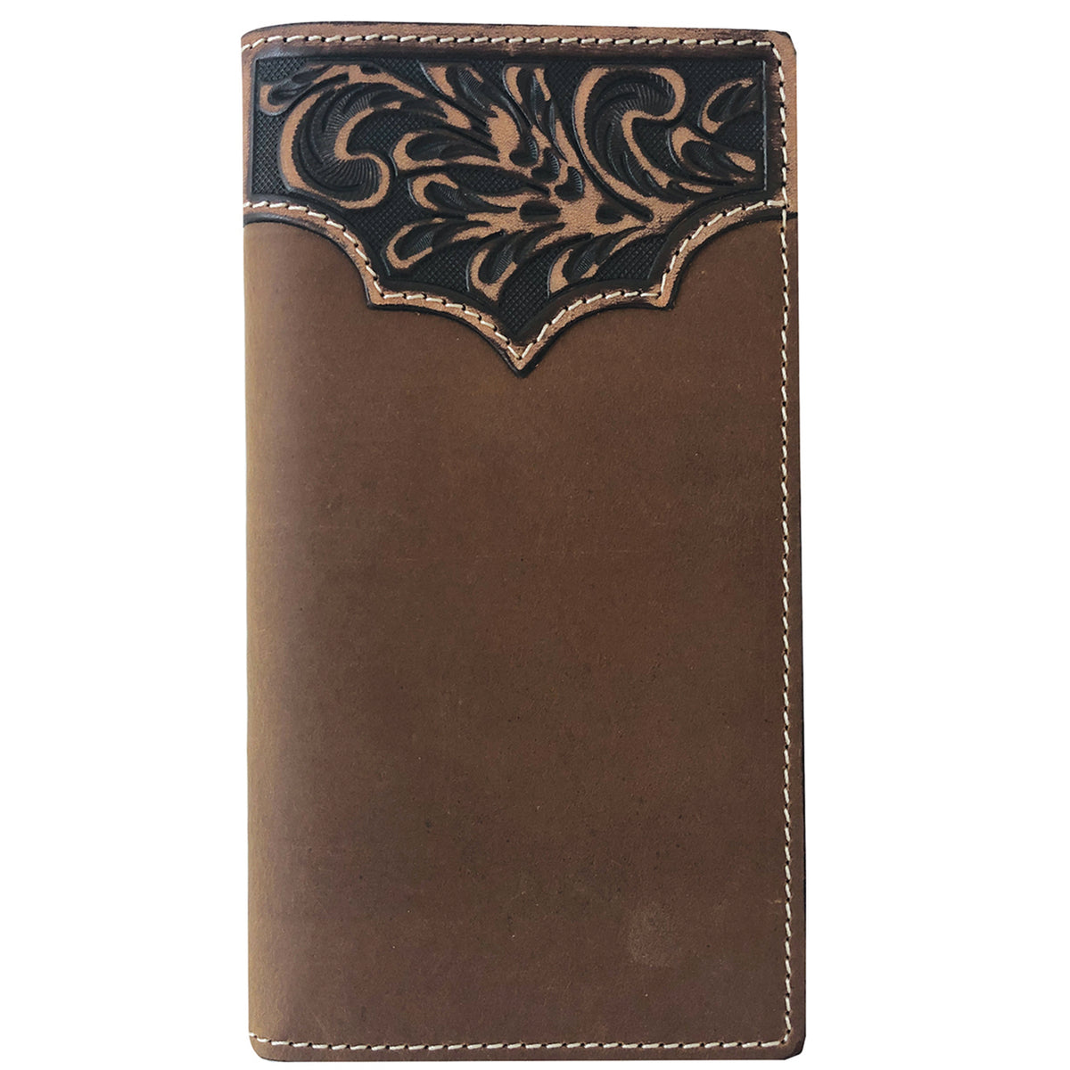 Roper Wallet - Rodeo Tooled Yoke Tan