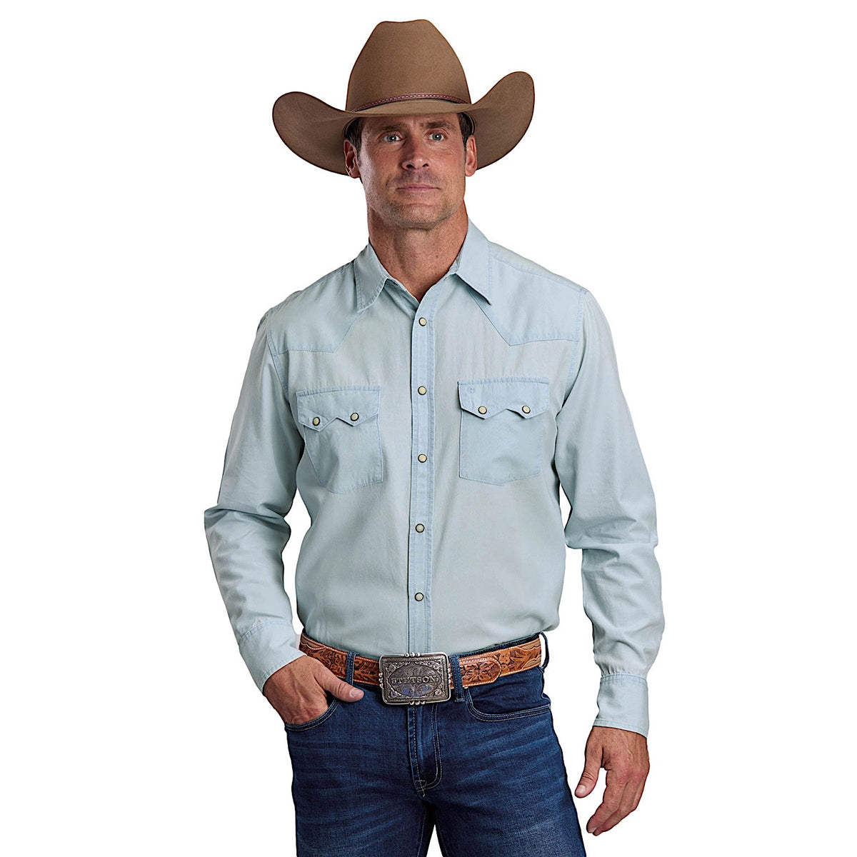 Stetson Men's Stetson Collection Shirt - Blue