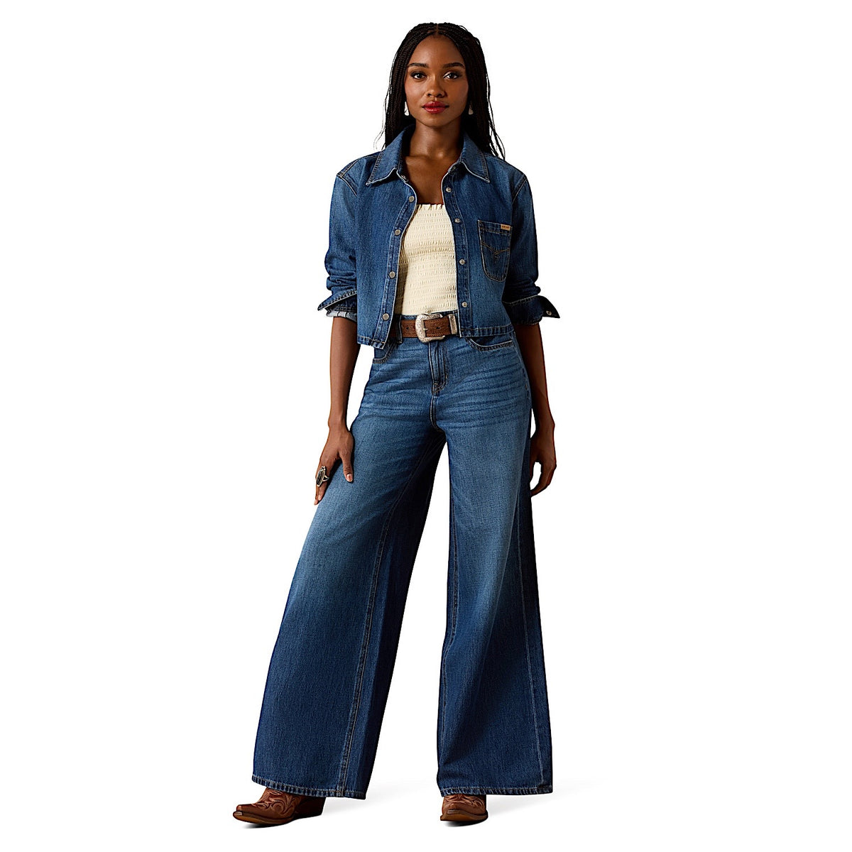 Ariat Women's Calamity Ultra High Rise Comfort Wide Leg Jeans - Tampa
