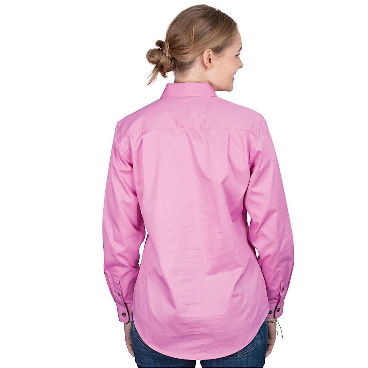 Just Country Women’s Jahna Half Button Work Shirt - Musk