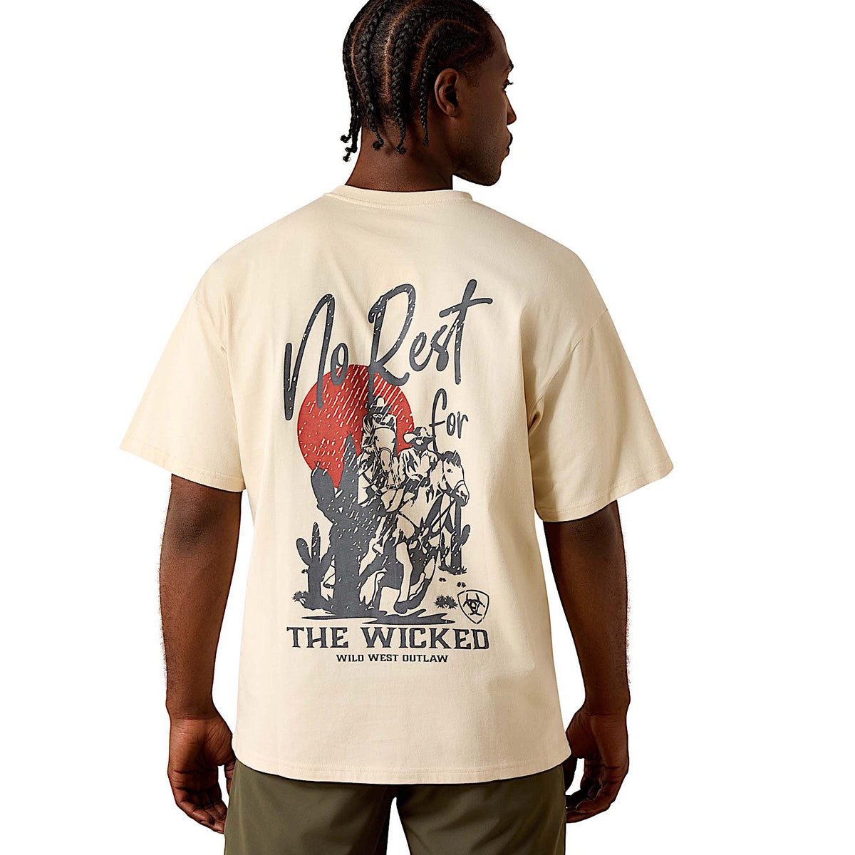 Ariat Men's The Wicked Boxy T-Shirt - Sandshell