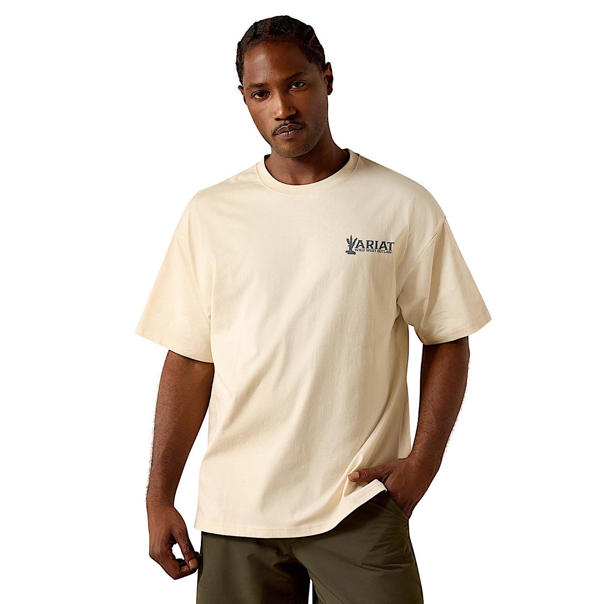 Ariat Men's The Wicked Boxy T-Shirt - Sandshell