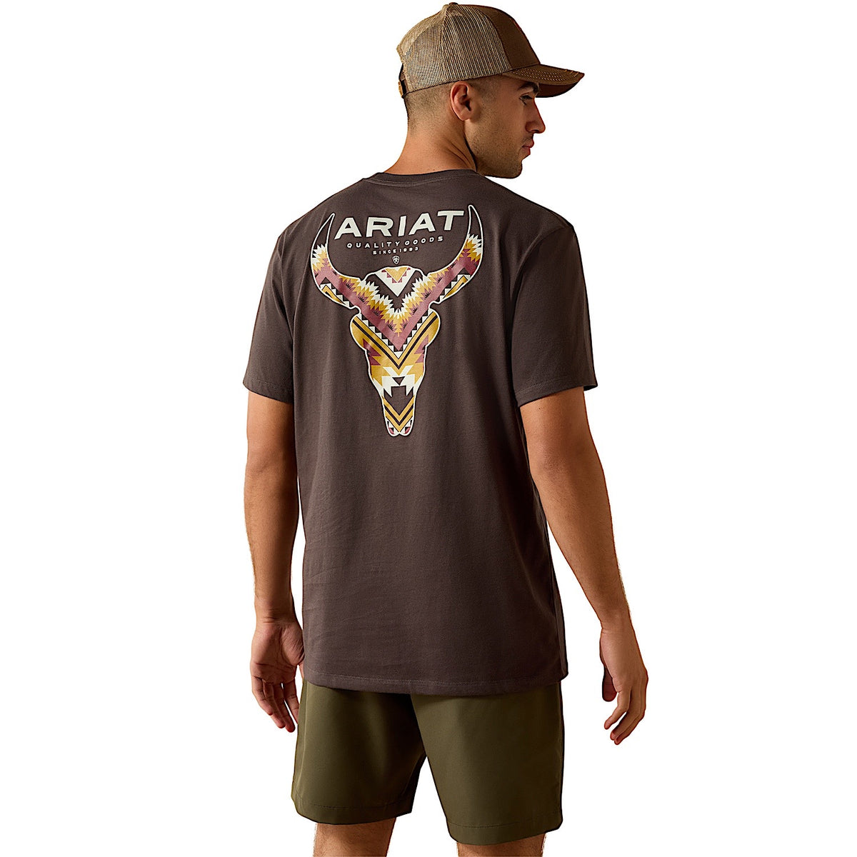 Ariat Men's Southwest Longest Horn Classic Fit T-Shirt - Vintage Black