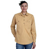 Just Country Women's Jahna Half Button Work Shirt - Sand