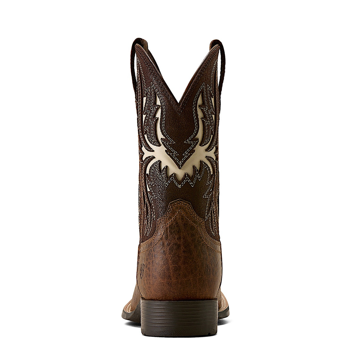 Ariat Kid's Driftwood Wide Square Toe Western Boot - Earth/Royal Chocolate