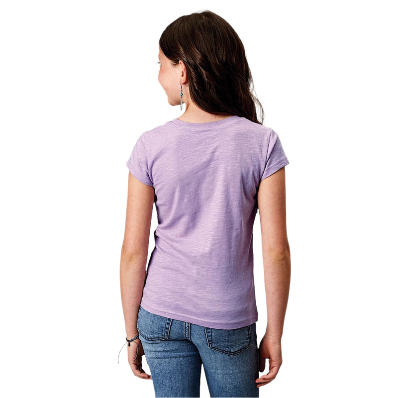 Roper Girl’s Five Star Collection T-Shirt - Purple