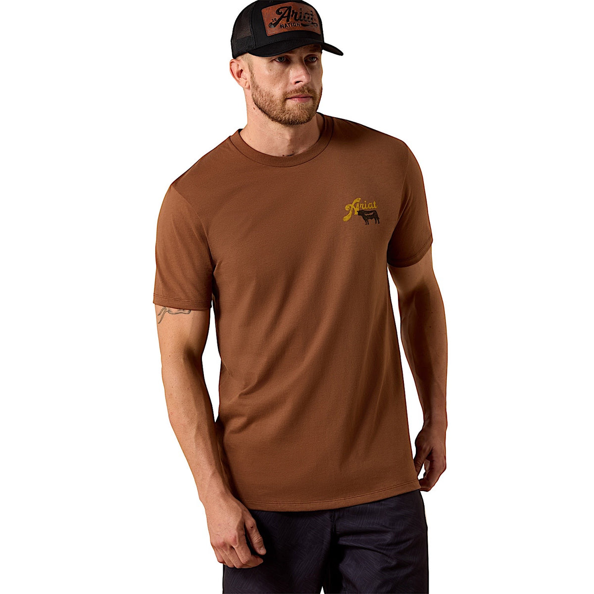 Ariat Men's BBQ Smoke Classic Fit T-Shirt - Soft Silt