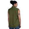 Just Country Women's Kerry Sleeveless Half Button Work Shirt - Olive