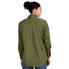 Just Country Women's Jahna Half Button Work Shirt - Olive