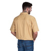 Just Country Mens Adam 1/2 Button Short Sleeve Work Shirt - Sand