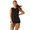 Ariat Womens Rebar Cotton Strong Bolt Sleeveless Tank - Black