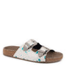 Roper Women's Desiree Sandal - White/Blue Hair on Hide