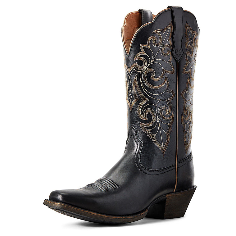 Ariat Women's Round Up Square Toe Boot - Limousine Black