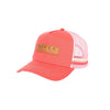 Roper Leather Patch Trucker Cap - Coral