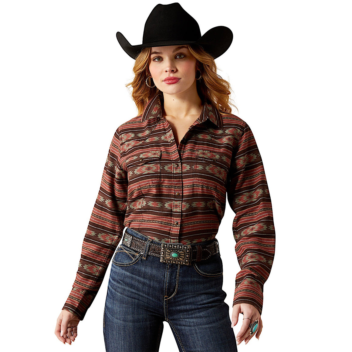 Ariat Women's Everyday Western Shirt - Soft Silt Serape Print