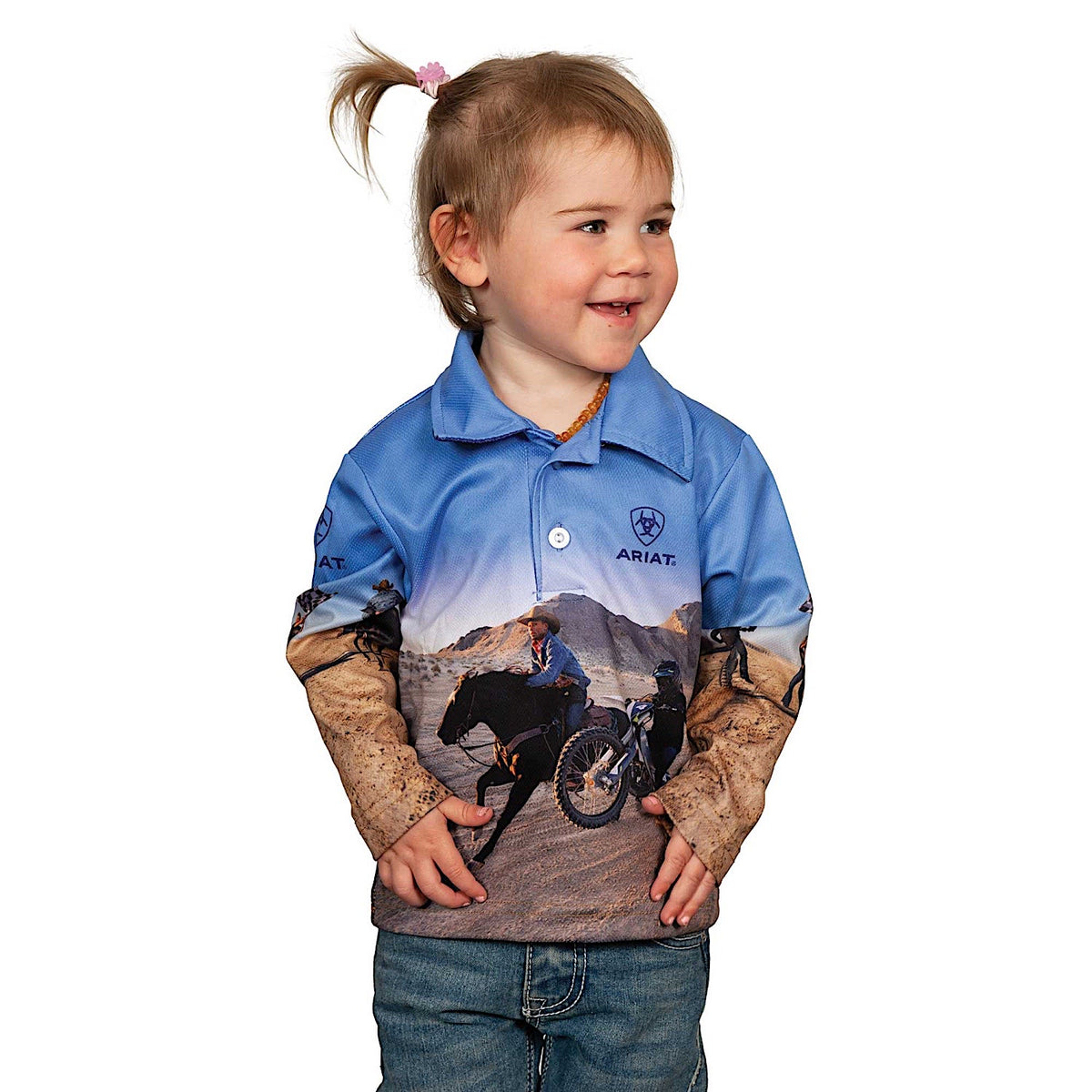 Ariat Kids Fishing Shirt - Lets Ride