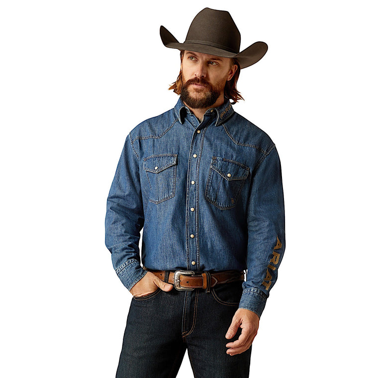 Ariat Men's Team Denim Shirt - Jazz