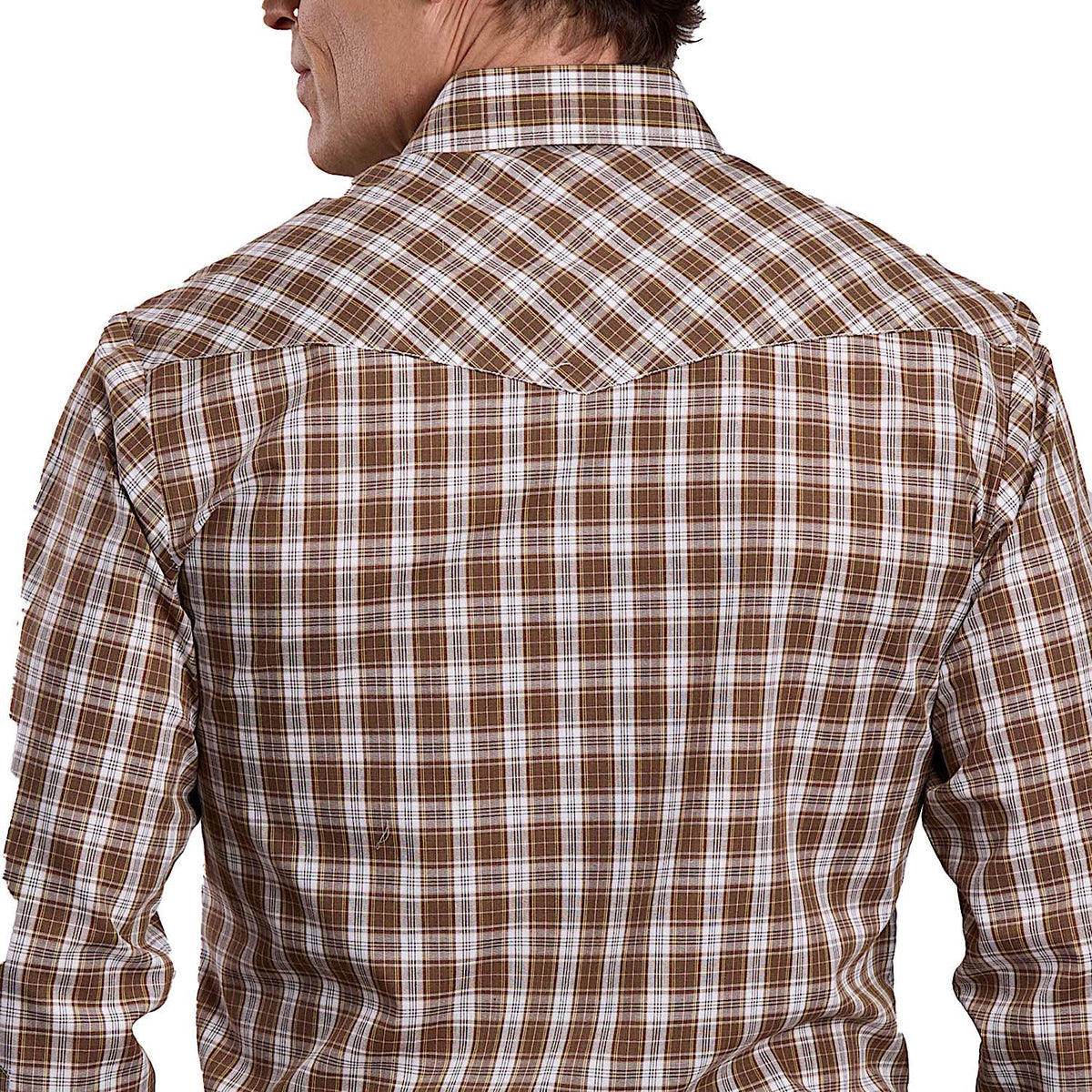 Roper Men's Karman Classic 55/45 Collection Shirt - Brown Plaid