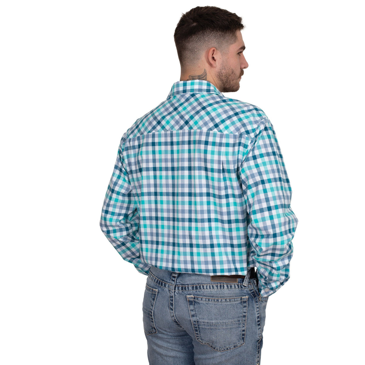 Just Country Men's Austin Full Button Print Workshirt