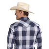 Roper Men's Karman Classic 55/45 Shirt - Plaid Blue