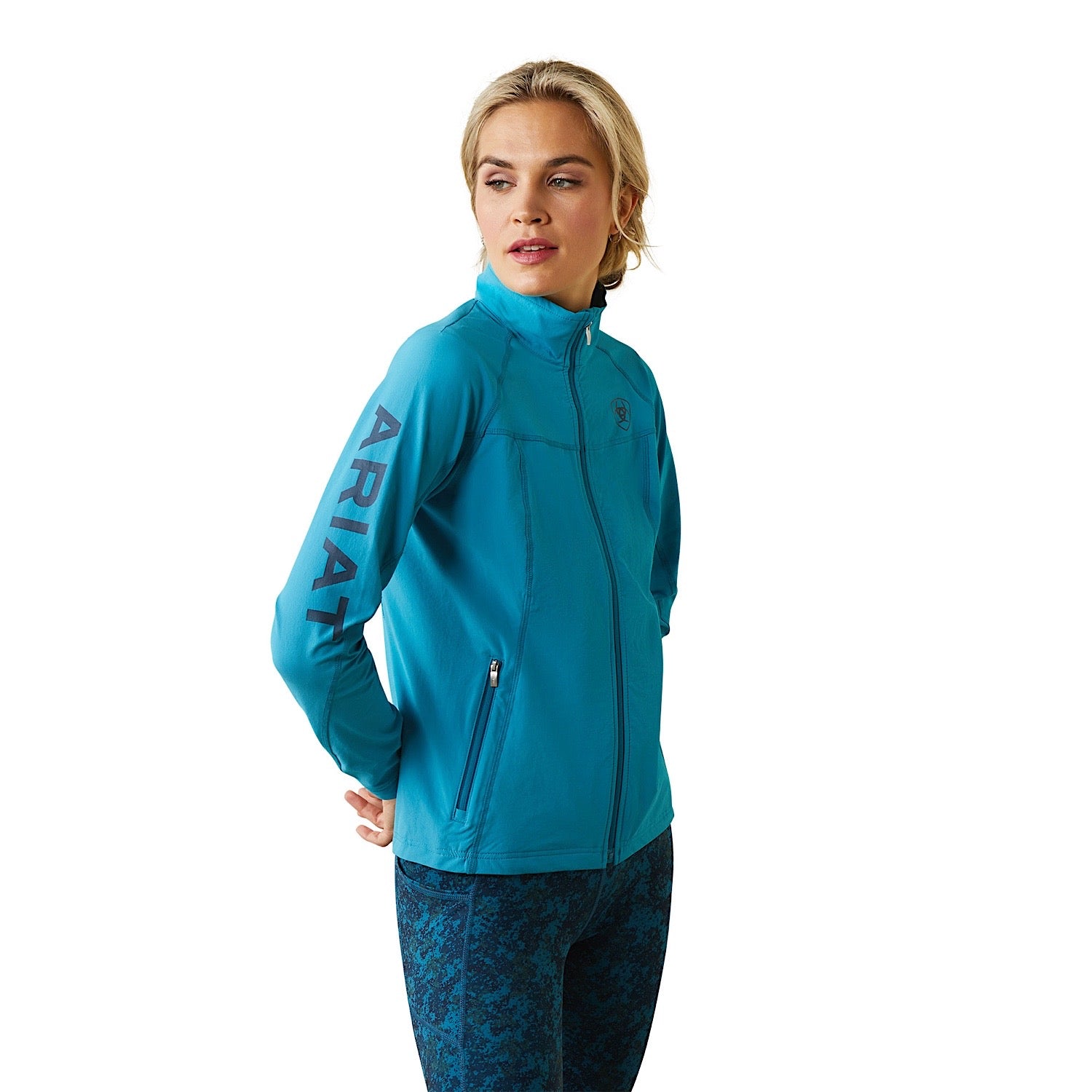 Buy Ariat Women s Agile Softshell Jacket Mosaic Blue The Stable Door