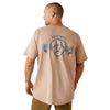 Ariat Men's Rebar Cotton Strong Stacking Dimes T-Shirt - Bark