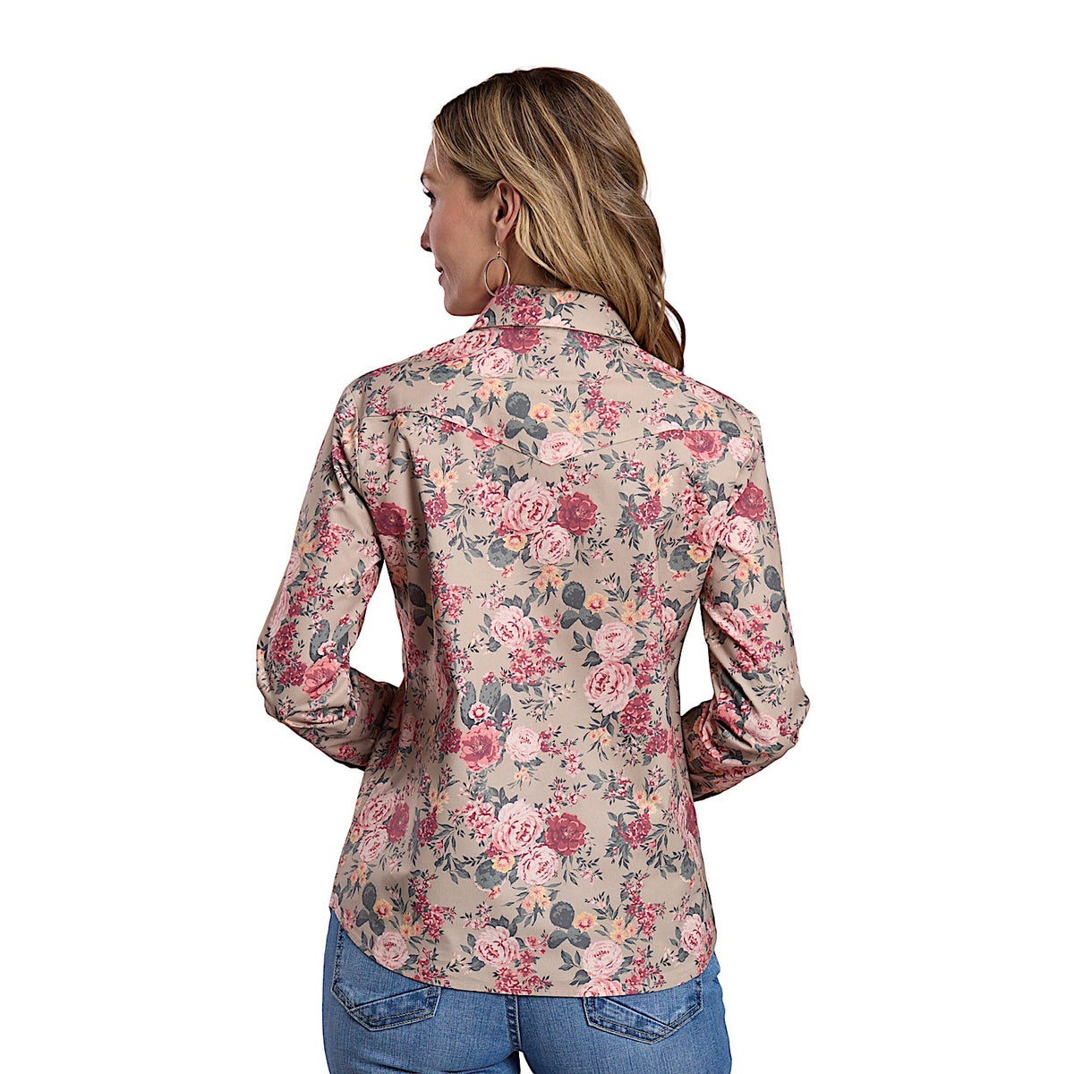 Stetson Women's Shirt - Cactus Flower Print