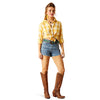 Ariat Women's REAL Billie Jean Shirt - Cactus Plaid