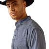 Ariat Men's Team Keenan Classic Fit Shirt - Blue/Navy Blue