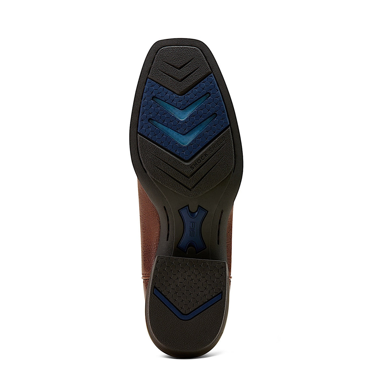Ariat Men's Hustler Western Boot - Beasty Brown/Pacific Blue