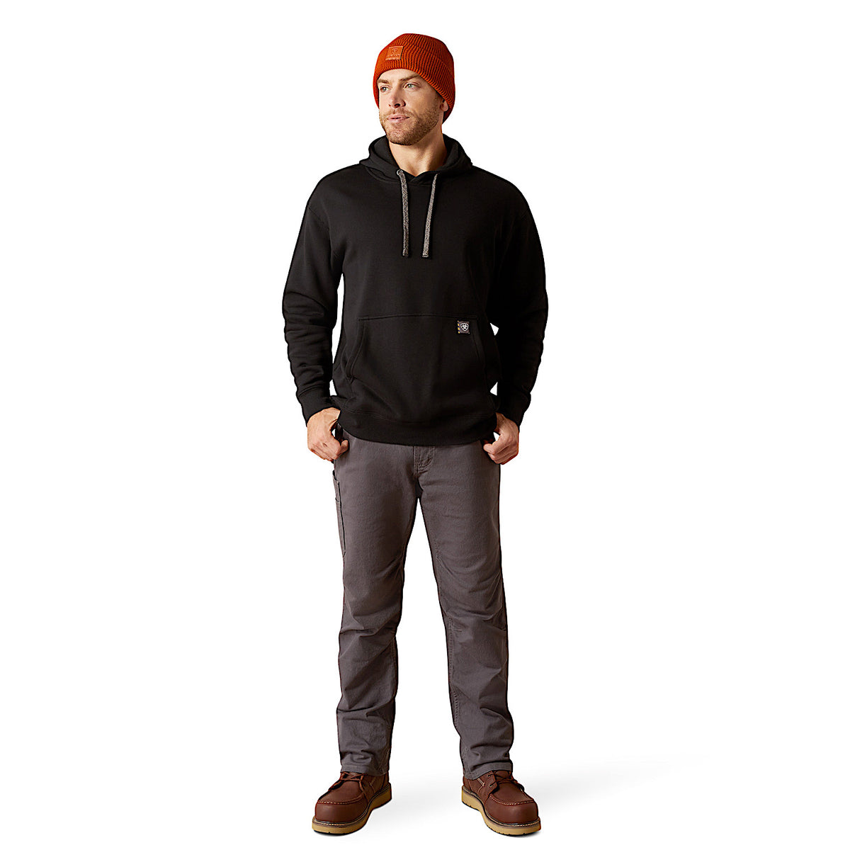 Ariat Men's Rebar Workman Chainsaw Hoodie - Black