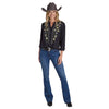 Roper Women's Studio West Collection Blouse - Print Black