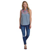Roper Women's Studio West Collection Sleeveless Blouse - Solid Blue