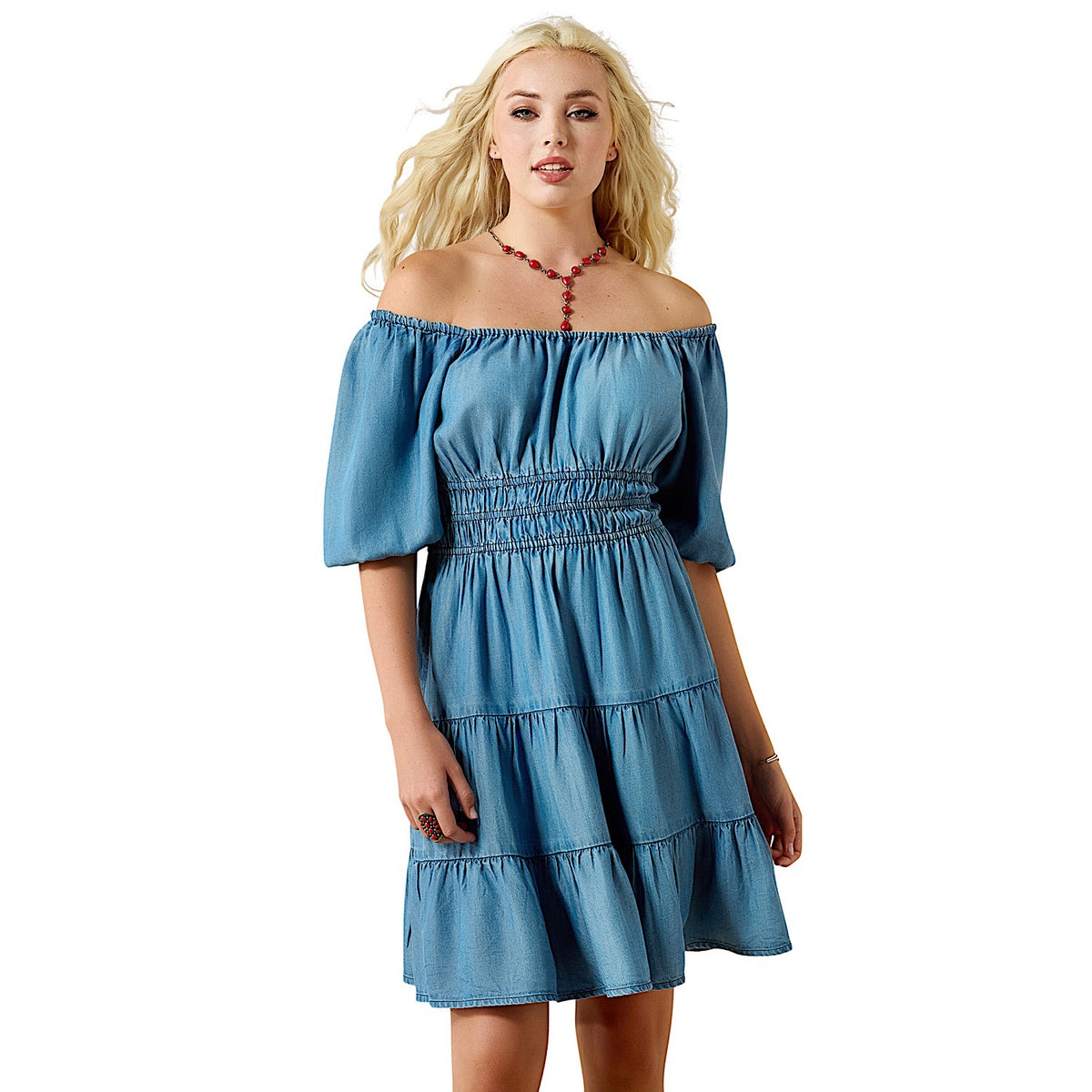 Ariat Women's Juliet Dress - Light Wash Indigo