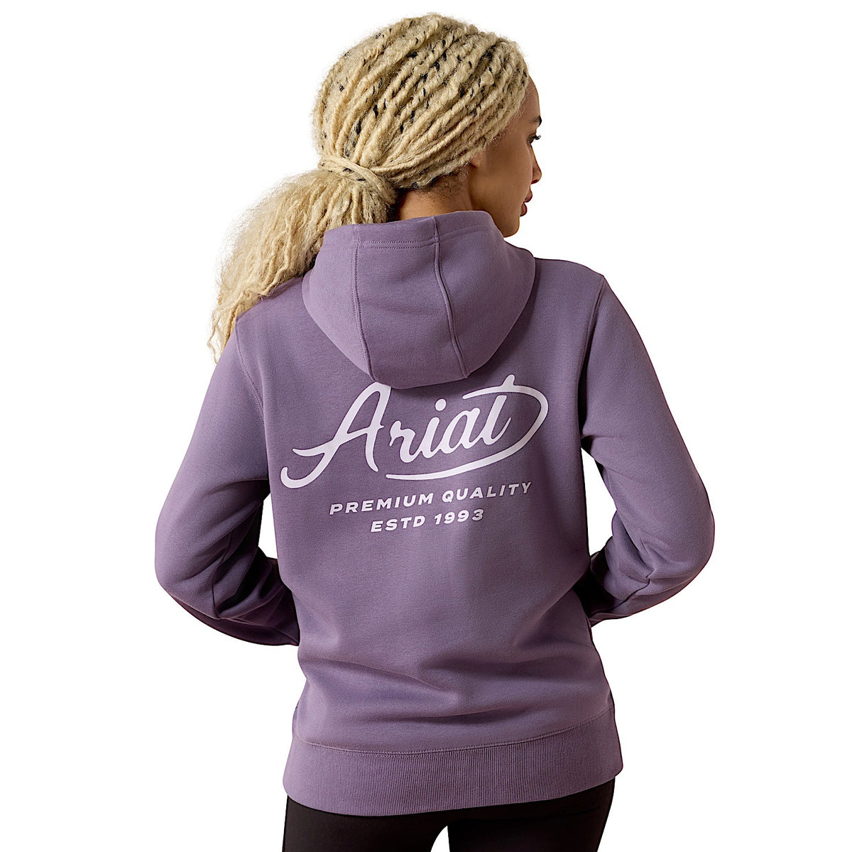 Ariat Women's Rebar Lightweight Graphic Hoodie - Mulled Grape