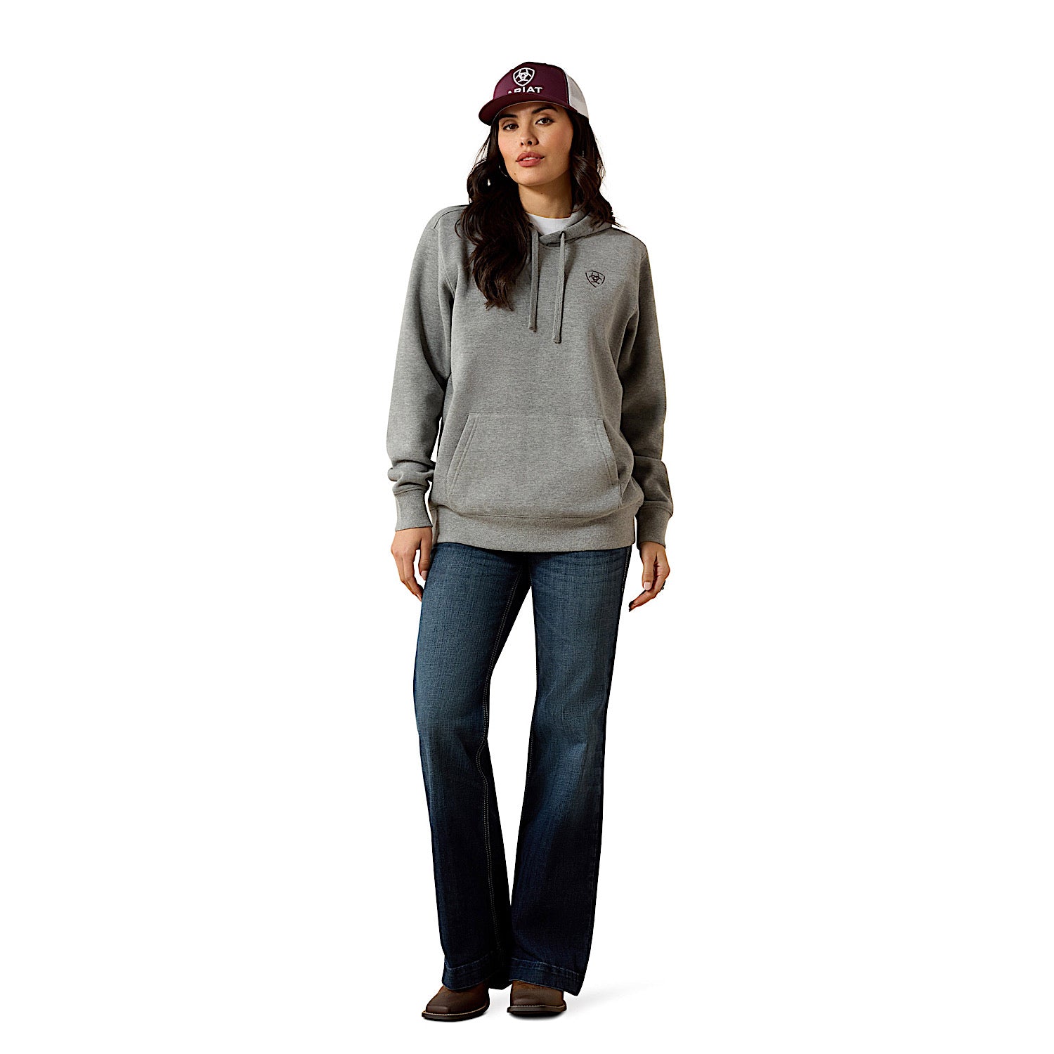 Buy Ariat Women's Wrinkle Resistant Kirby LS Shirt Burgundy | The Stable  Door