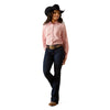 Ariat Women's Wrinkle Resistant Kirby Long Sleeve Shirt - Camellia Rose Stripe