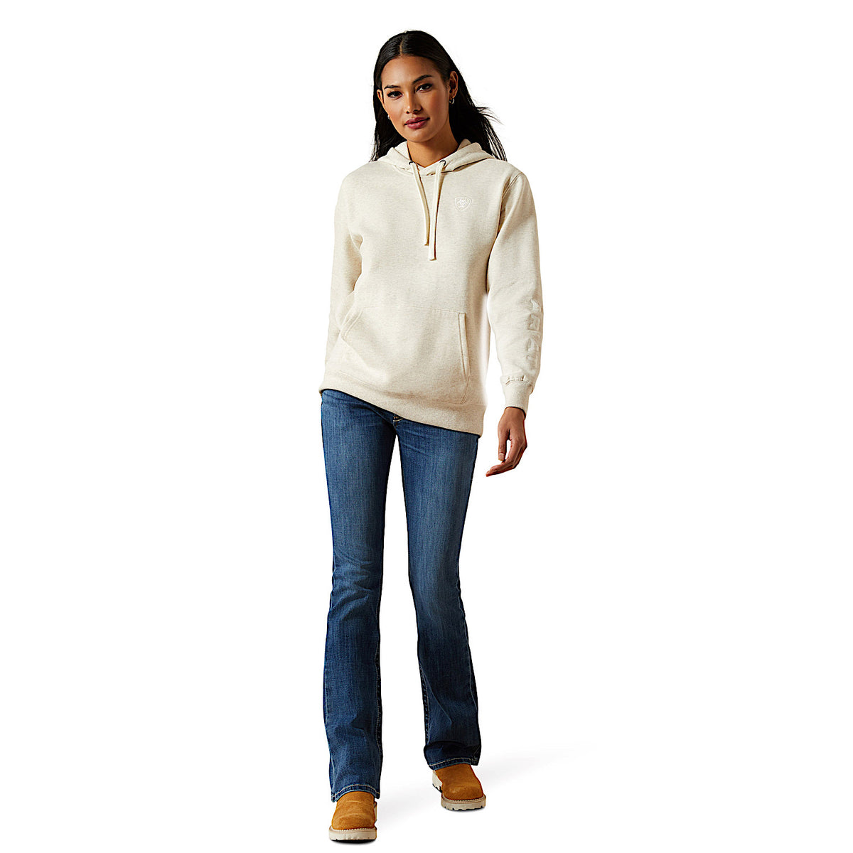 Ariat Women’s Logo 2.0 Hoodie - Oatmeal Heather