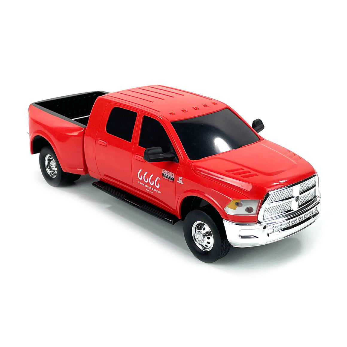 Big Country Toys Yellowstone Collectible - Four Sixes Ranch Ram 3500 Dually - Red