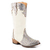 Roper Women's Riley Jewells Western Boot - White / Silver Diamonties