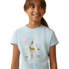 Ariat Youth Time to Show SS T-Shirt Heather Mosaic Blue